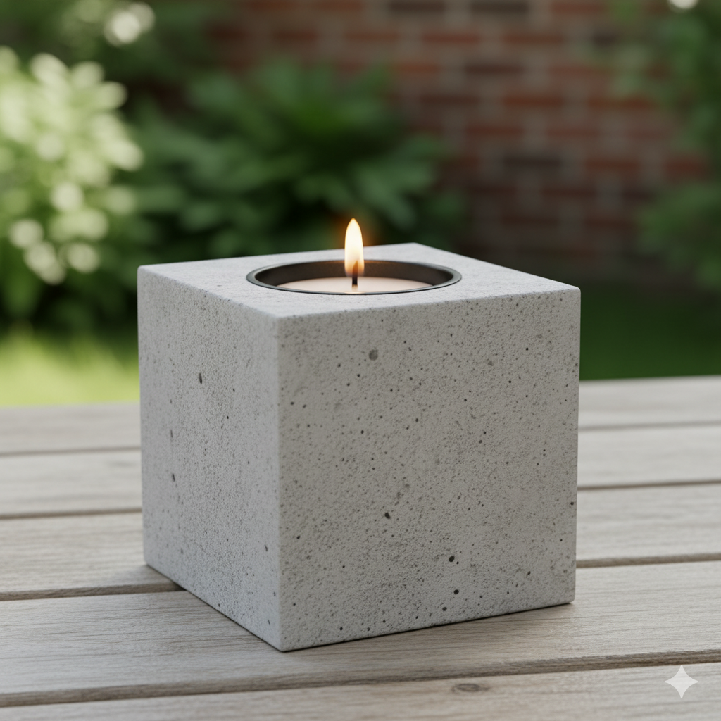 Betonový květináč Cube